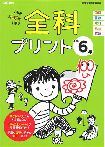 小学校　学研の全科プリント　小学6年生